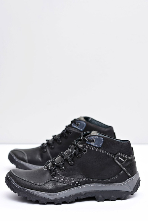 Чоловічі трекінгові чорні утеплені напівчеревики Etemor