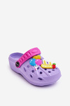 Дитячі поролонові легкі босоніжки Crocs Violet Sweets