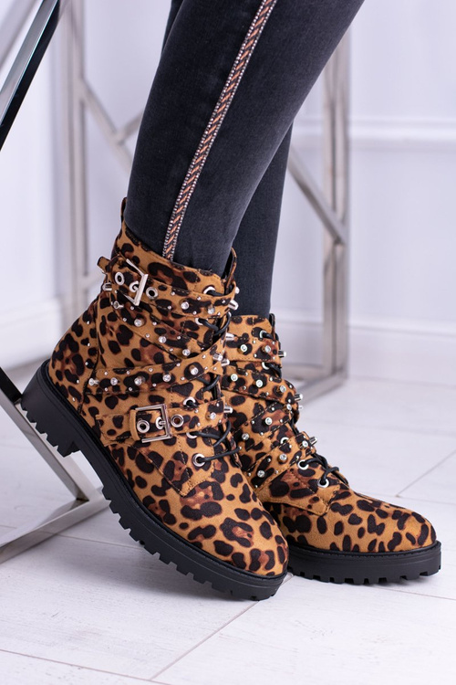 Жіночі черевики високі Trappers Leopard Albere