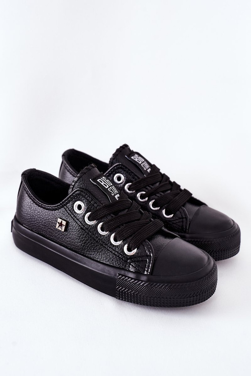 Дитячі шкіряні кросівки BIG STAR FF374304 Чорні