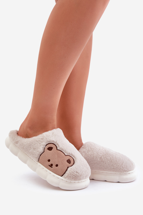 Жіночі бежеві тапочки Firedi