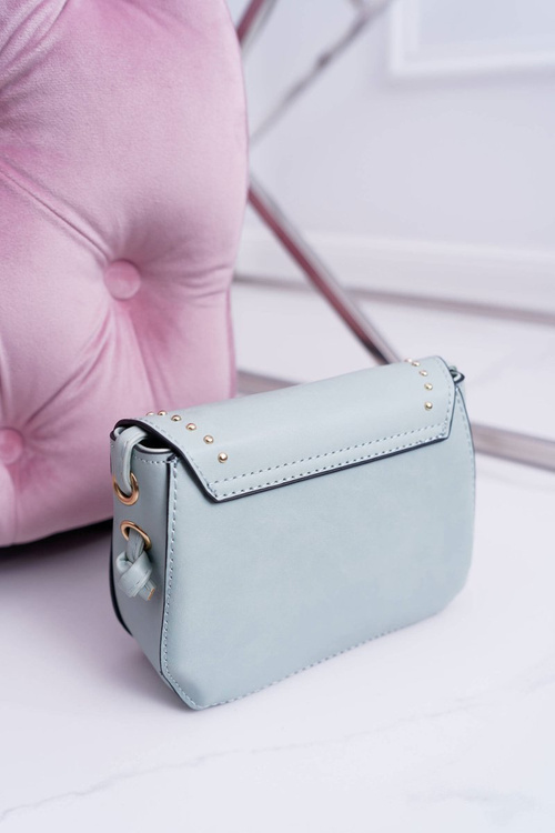 Жіноча сумочка Скриня Золоті заклепки М'ята