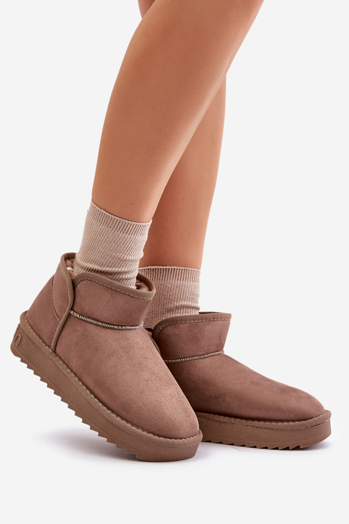 Жіночі зимові черевики на платформі D.Franklin DFSH370010 Темно-сірий