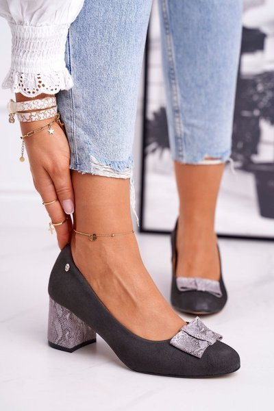 Жіночі туфлі Maciejka Suede Graphite 3356A-43/00-1