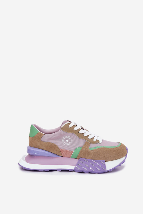 Замшеві Жіночі Кросівки На Платформі Big Star RR274815 HI-POLY SYSTEM Рожеві