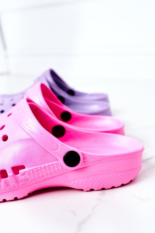Жіночі поролонові шльопанці Crocs EVA рожеві