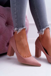 Жіночі туфлі на шпильці Suede Pink Clarina