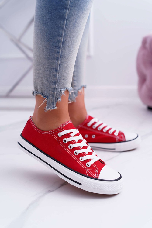 Жіночі низькі кросівки червоні FreeTime
