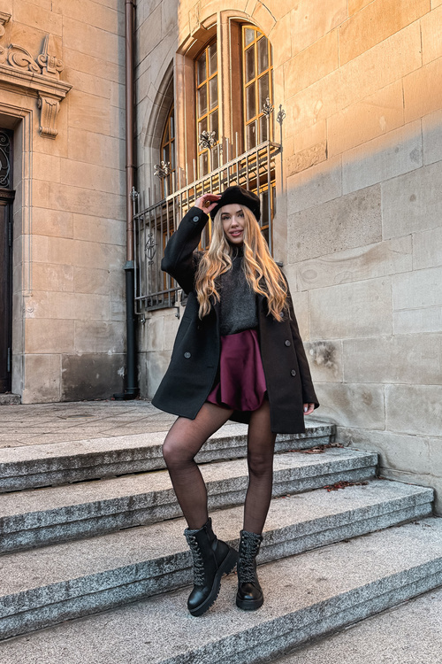 Напівчеревики жіночі на підборах з екошкіри шоколадні Norell