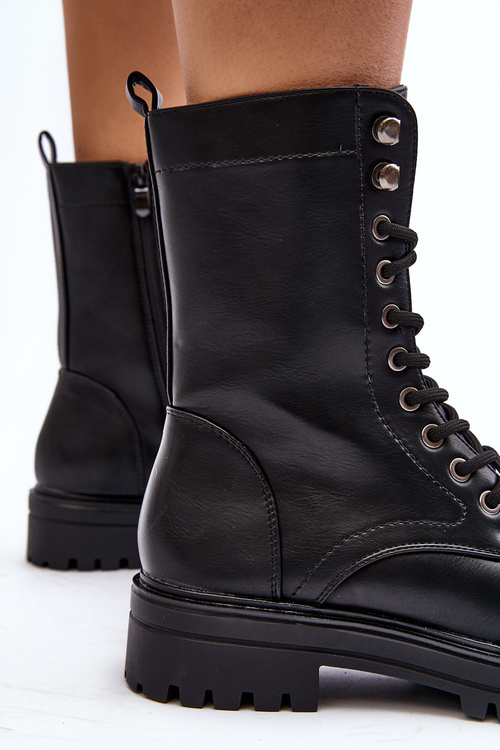 Черевики робочі жіночі з декором Black Belluxe