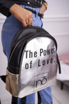 Класичний жіночий рюкзак Nobo Black Silver NBAG-I1990-CM20