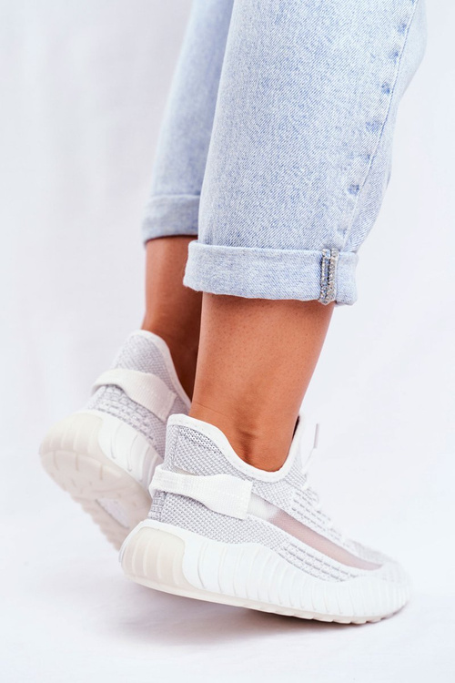 Жіноче спортивне взуття дихаюче срібло Люм'єр