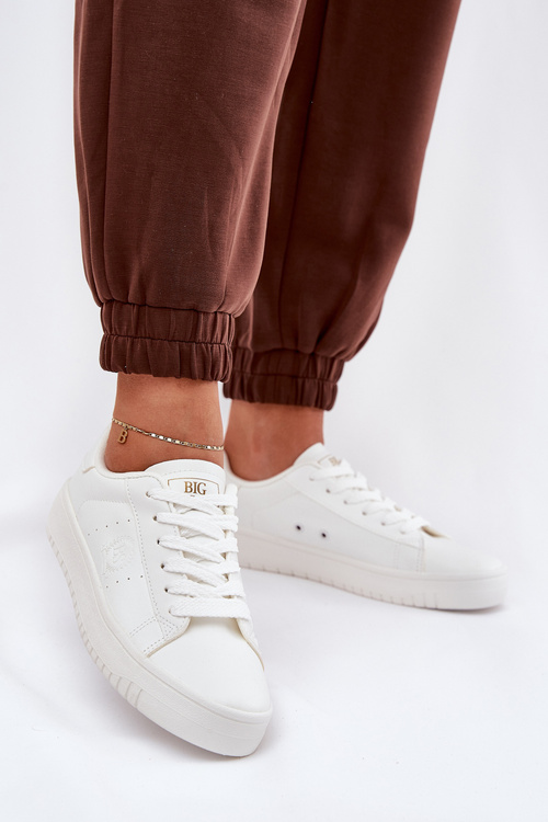 Низькі Жіночі Кросівки З Еко Шкіри Big Star NN274577 Білих