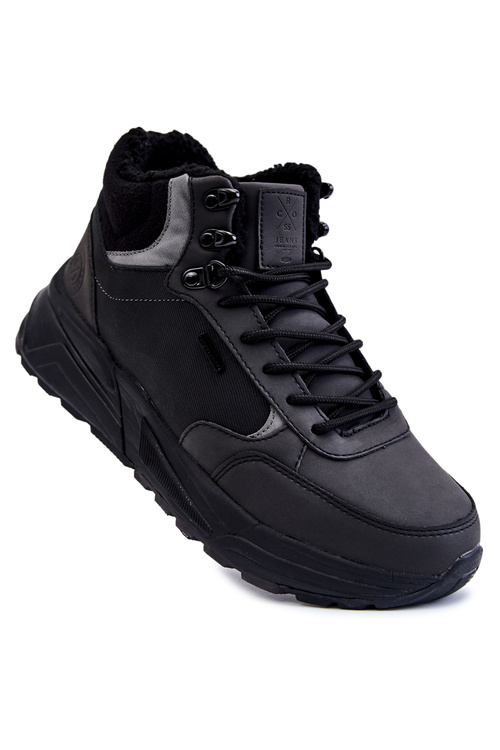 Чоловічі теплі трекінгові кросівки Cross Jeans KK1R4031C чорні