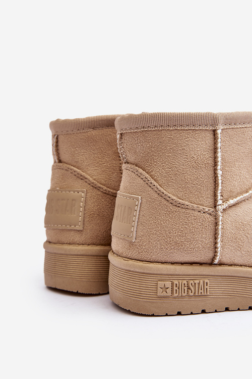 Чоботи дитячі утеплені на блискавці Бежеві Велика Зірка MM374098