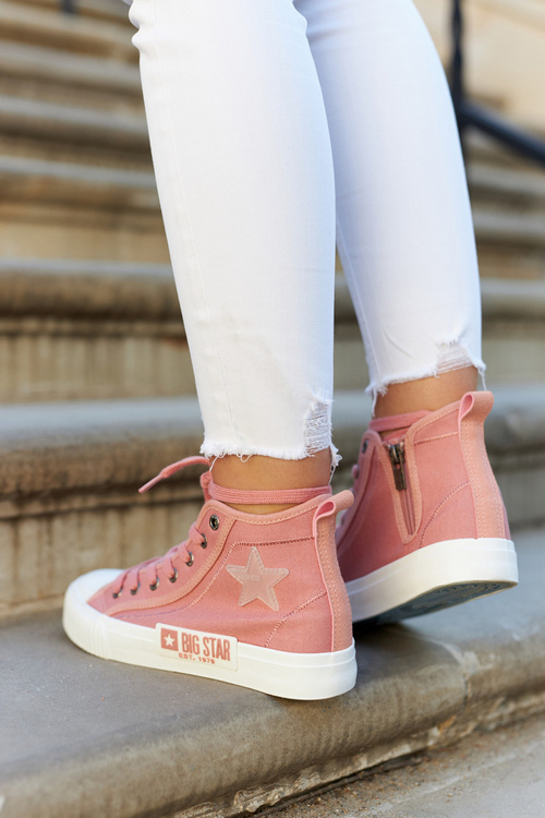 Класичні високі кросівки Big Star JJ274382 Рожеві
