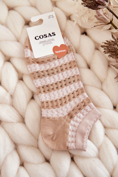 Шкарпетки жіночі в смужку Cosas Beige
