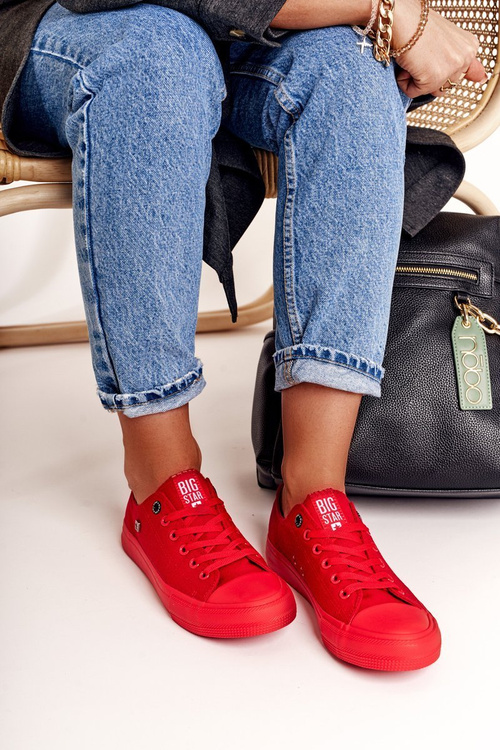 Жіночі класичні низькі кросівки BIG STAR AA274007 Червоні