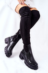 Шкіряні черевики Maciejka Crocodile Black 05260-01