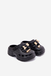 Дитячі Сандалі Для Дівчаток З Пухирцями І Декораціями Чорні Selvana