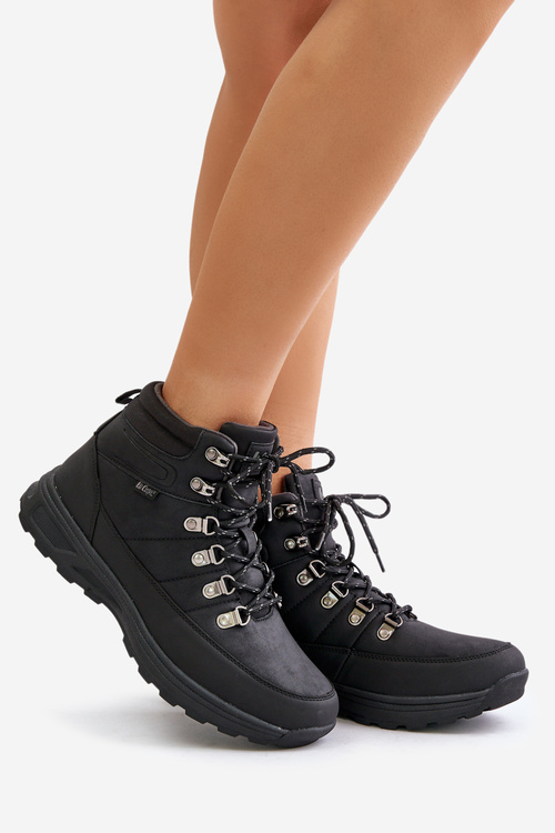 Утеплене чоловіче трекінгове взуття чорне Lee Cooper LCJ-24-03-3034M