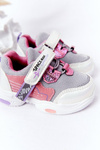 Дитяче спортивне взуття Кросівки біло-рожеві Space Ride