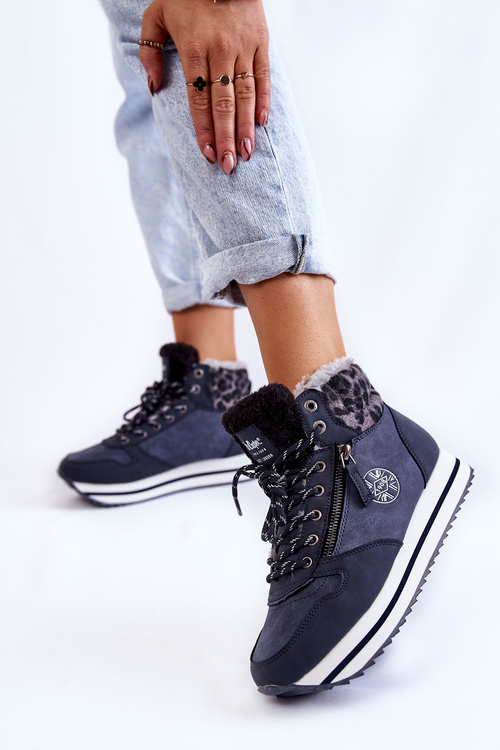 Жіночі теплі черевики Lee Cooper LCJ-22-31-1450 Темно-сині