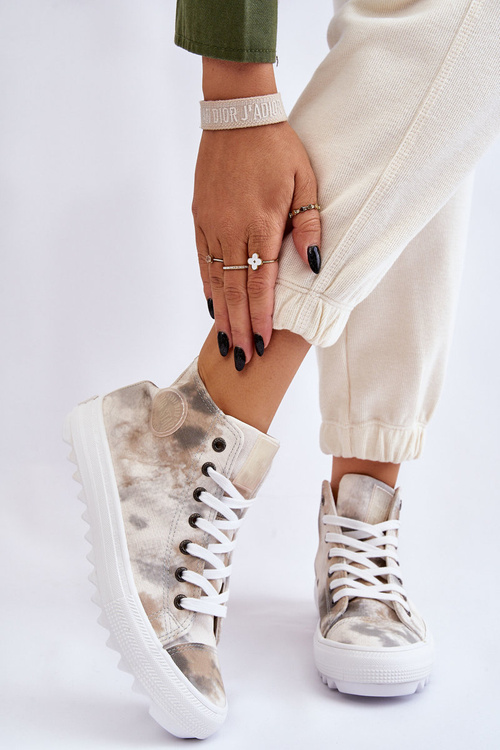 Жіночі кросівки High Big Star LL274047 Біло-зелені