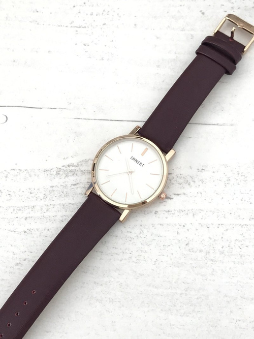 Жіночий годинник Ernest Vega Maroon