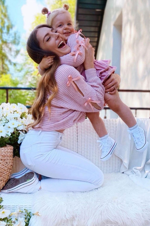 Дитячі високі кросівки з мереживом білого кольору Roly-Poly