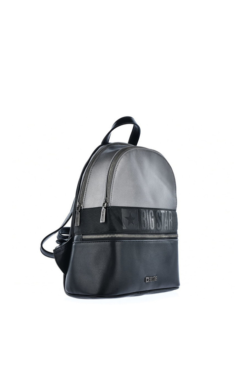 Шкіряний рюкзак Big Star JJ574024 Black-Silver