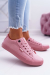 Жіночі замшеві рожеві кросівки Big Star EE274047