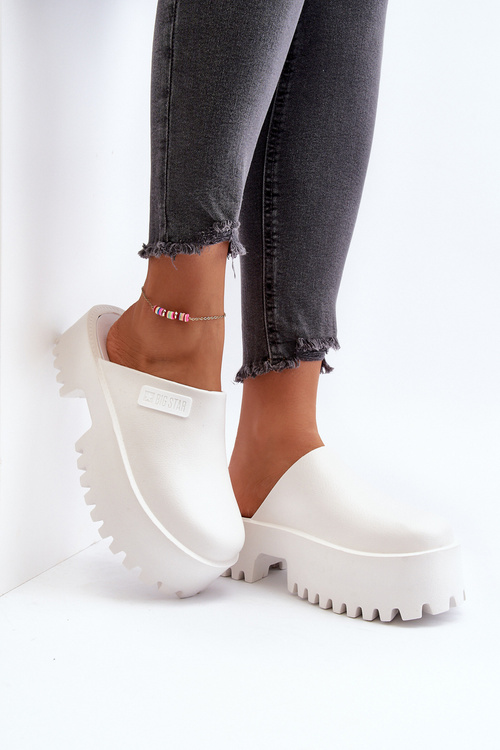 Жіночі шорти на масивній підошві Big Star NN274015 Білі