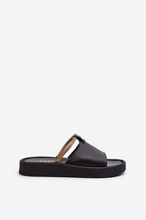 Жіночі шкіряні босоніжки Zazoo 2896 Чорні