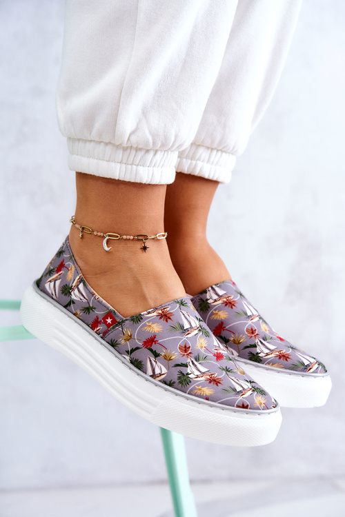 Жіночі кросівки Slip On Memory Foam Big Star JJ276015 сірі