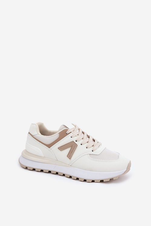 Жіноче Спортивне Взуття З Еко Шкіри Бежеве Беріта