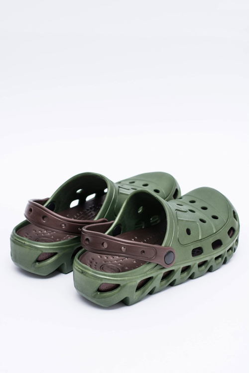 Зелені чоловічі садові легкі шльопанці Kroks Eva