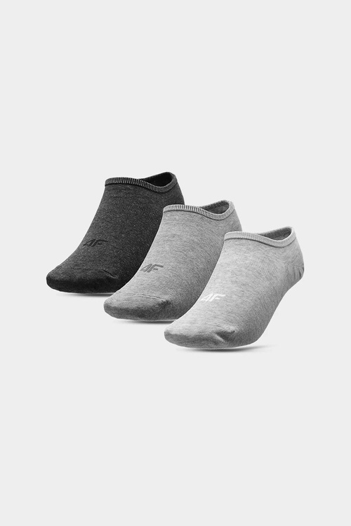 Шкарпетки до щиколотки 4F Casual 3-PACK 4FAW23USOCF196-92M сірі