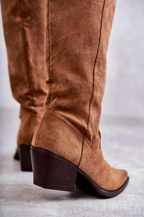 замшеві ковбойські чоботи Brown Casey