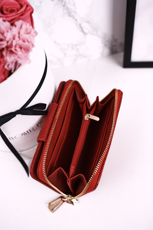Елегантний жіночий гаманець на блискавці ESLEE Червоний