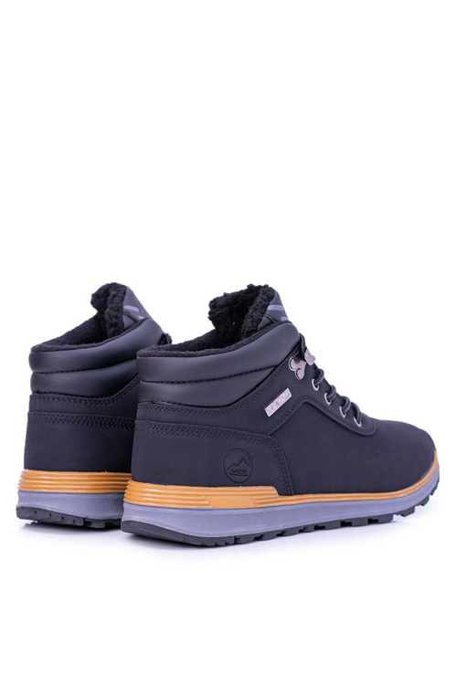 Флісові утеплені чорні чоловічі трекінгові черевики Preventi