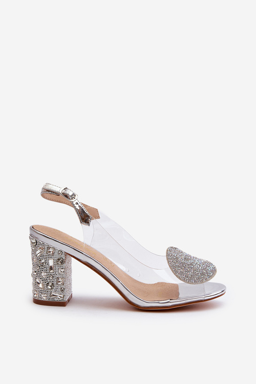 Прозорі босоніжки на підборах D&A MR38-112