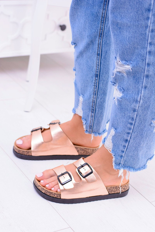 Жіночі пробкові шльопанці з пряжкою Champagne Ferone