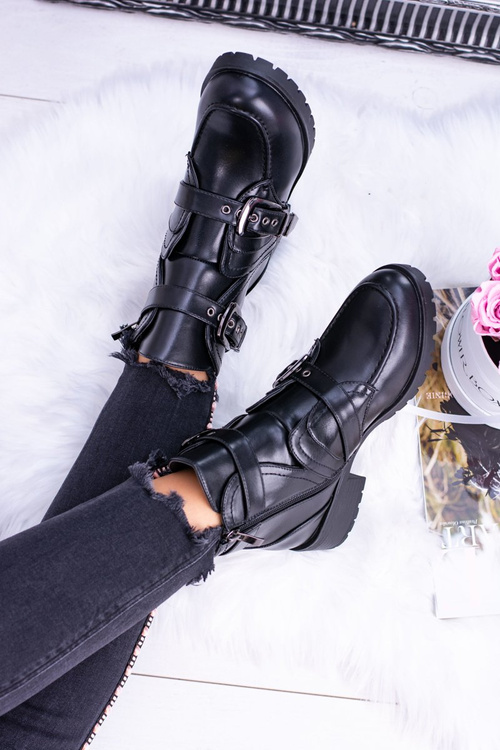 Чоботи жіночі на пряжці Утеплені Скаді