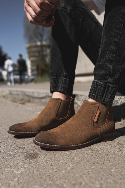 Чоловічі джинси Cross Jeans Camel Високі черевики Camel EE1R4068C