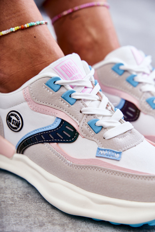 Жіночі спортивні кросівки Big Star KK274097 White and Pink