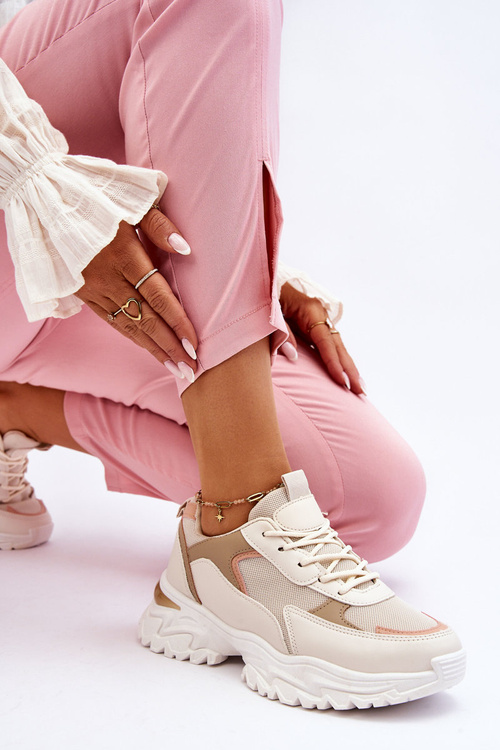 Жіноче зручне спортивне взуття бежеве Alen