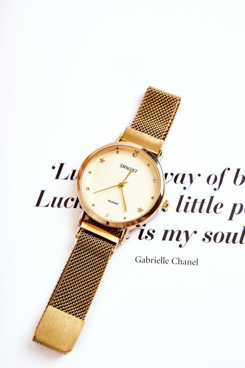 Дивіться на сітчастому браслеті без нікелю ERNEST Gold