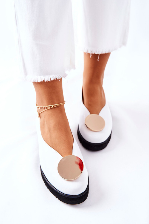 Туфлі на платформі Балетки Maciejka Білі 5315B-11