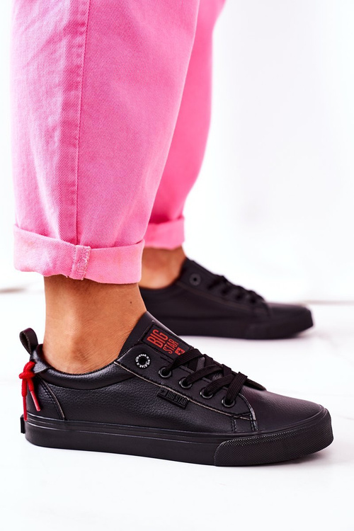 Жіночі шкіряні кросівки BIG STAR GG274161 Чорні